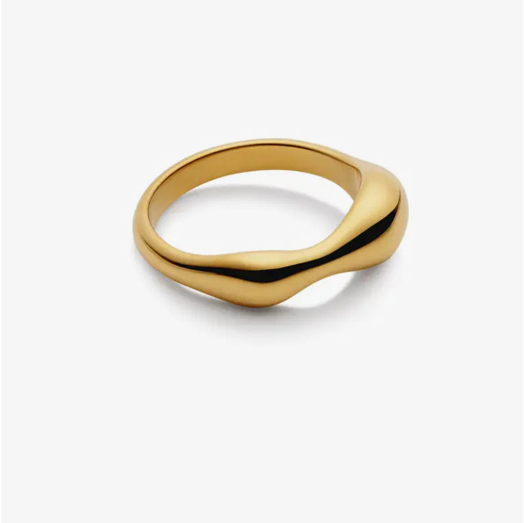 Gold Fluid Band Ring | Unisex | Gift Boxed | by Nordic Muse - Lifestory - Nordic Muse