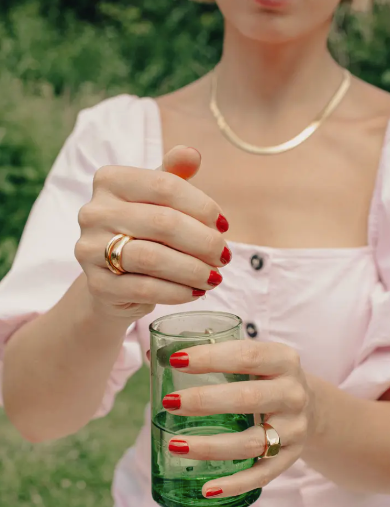 Gold Fluid Band Ring | Unisex | Gift Boxed | by Nordic Muse - Lifestory - Nordic Muse