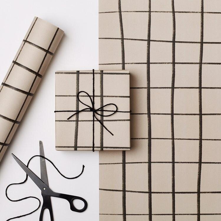 Grid Pattern Wrapping Paper | by Kinshipped - Lifestory - Kinshipped