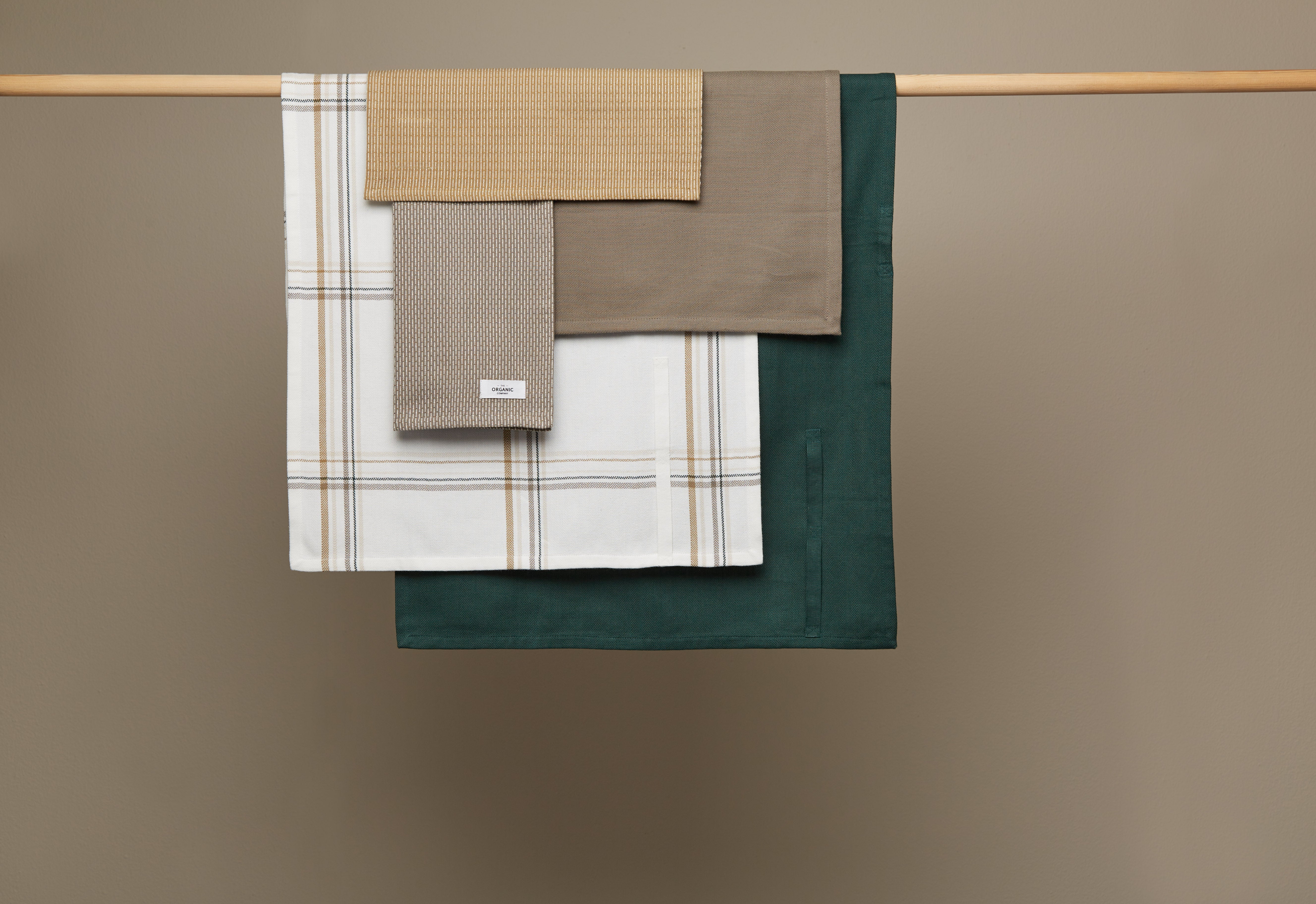 Kitchen Teatowel in Earth Check | Organic Cotton - Lifestory - The Organic Company