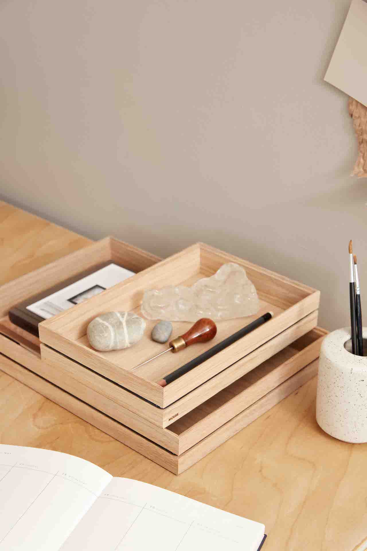 Functional and Sleek Wooden Tray | Organise | Small | by Moebe - Lifestory - Moebe