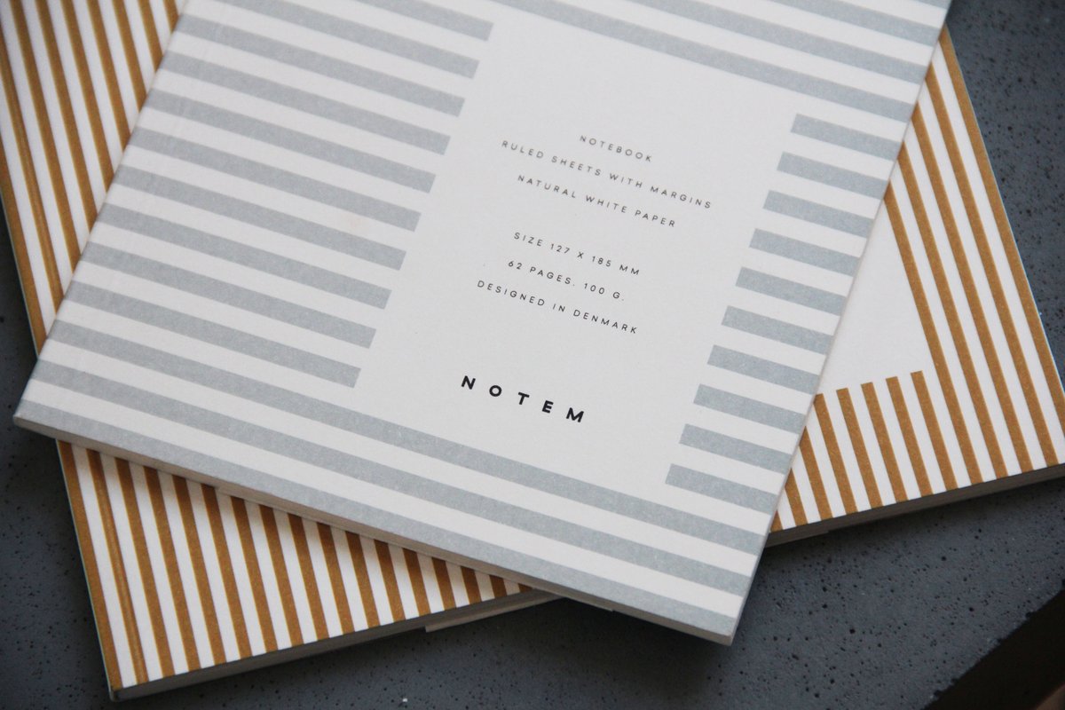 VITA | Medium Notebook | Ochre Lines | by Notem Studio - Lifestory - Notem Studio
