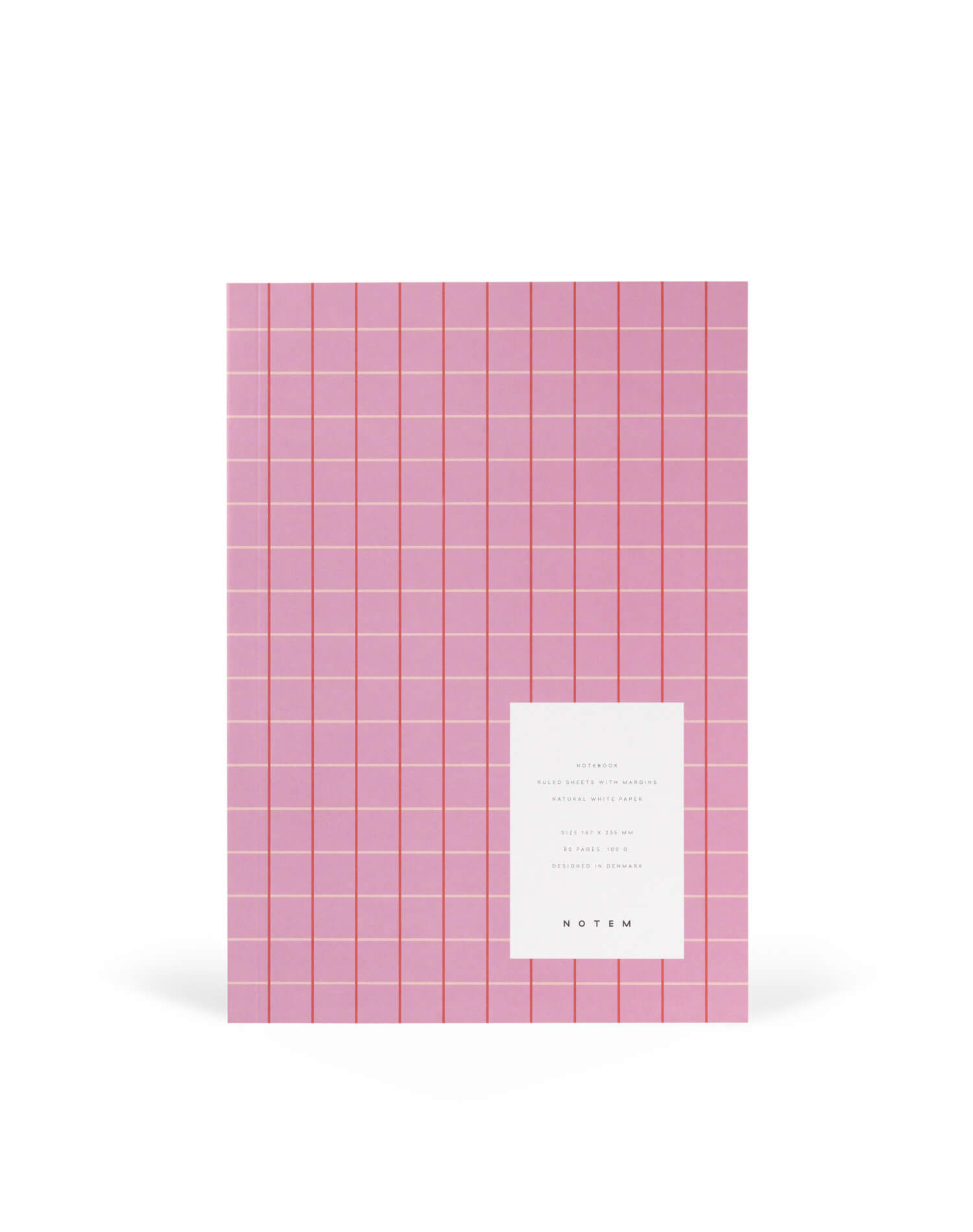 VITA | Medium Notebook | Rose Grid | Ruled | by Notem Studio - Lifestory - Notem Studio