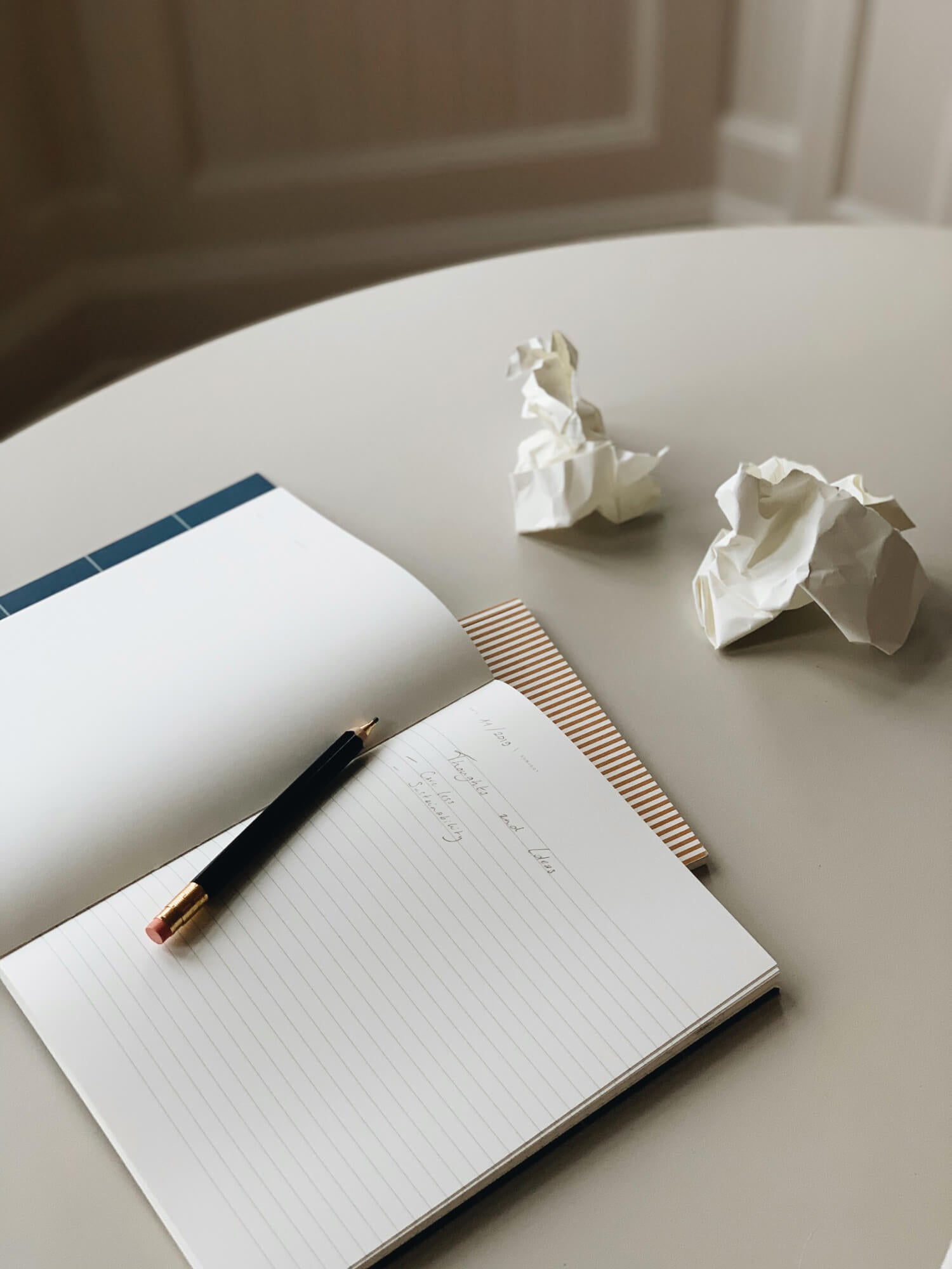 UMA | Large Notebook | Dark Blue | Blank & Ruled | by Notem Studio - Lifestory - Notem Studio