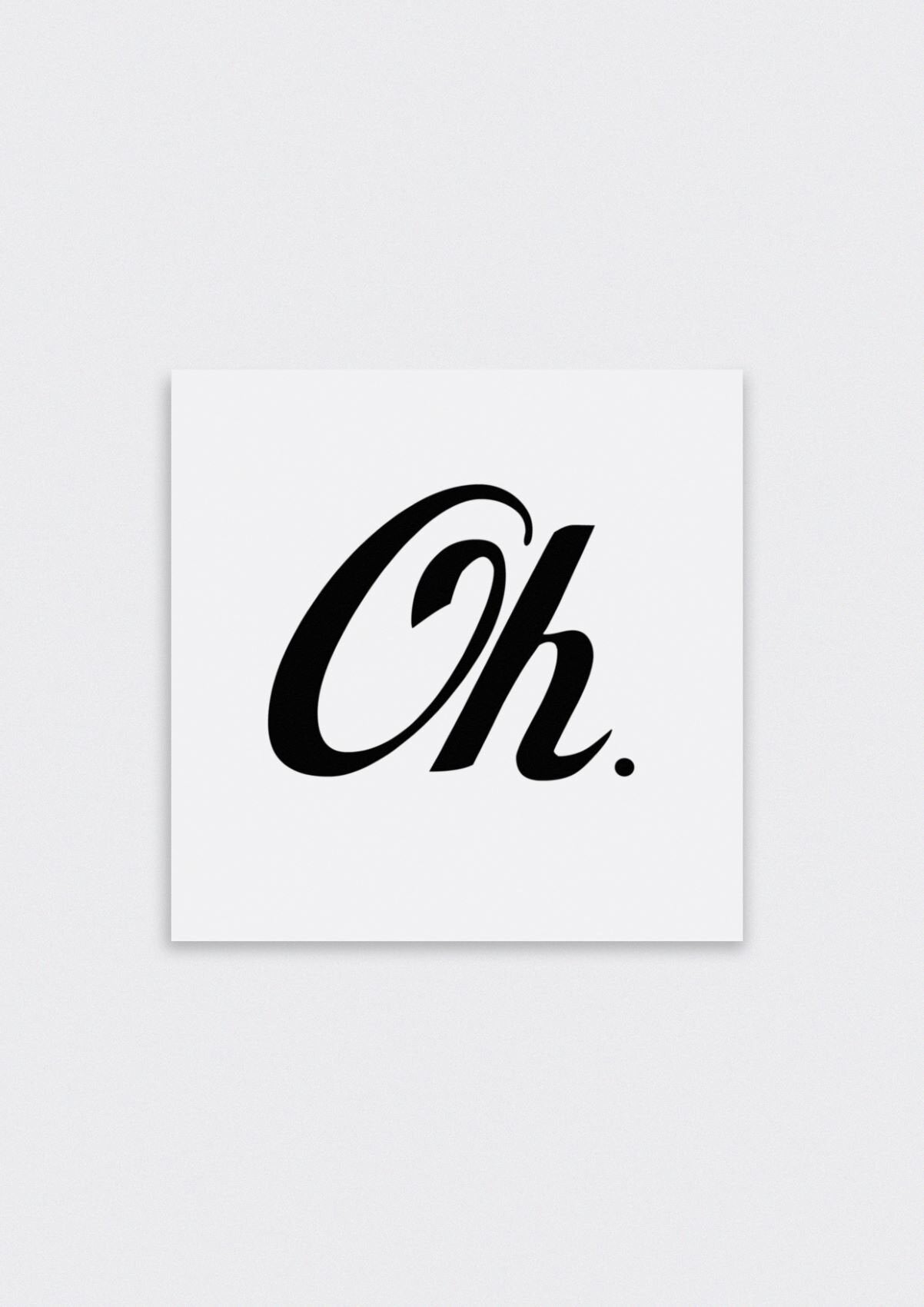 Oh print | 30x30cm | unframed - Lifestory - SOOuK