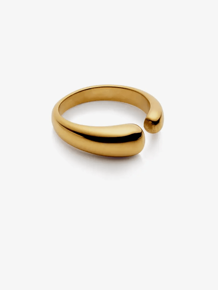 Gold Open Dome Ring | Unisex | Gift Boxed | by Nordic Muse - Lifestory - Nordic Muse
