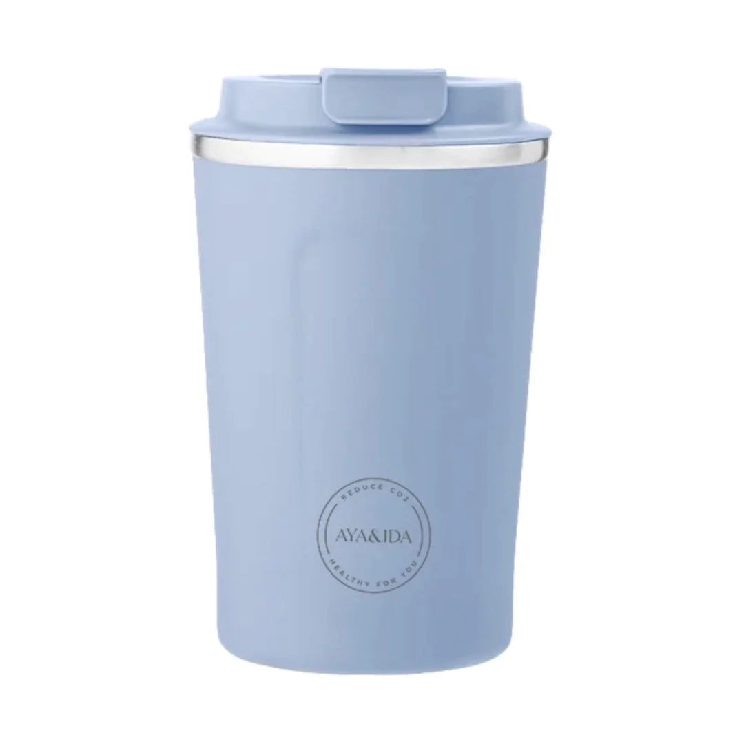 Aya&Ida CUP2GO | 380ml | Keeps Hot or Cold | Powder Blue at Lifestory