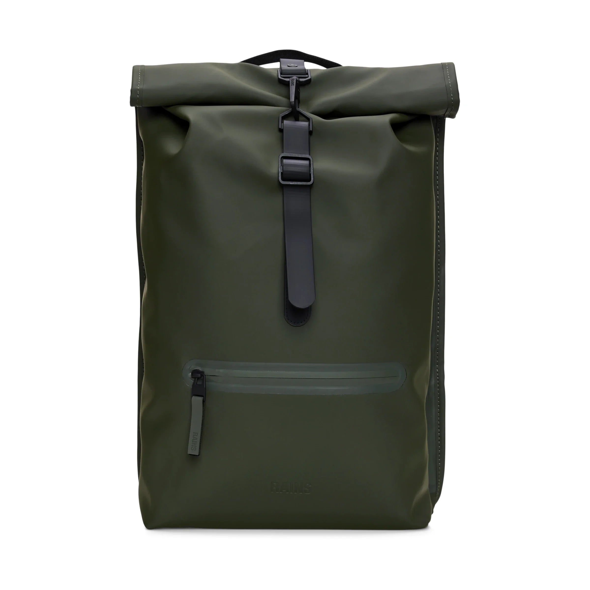 Rolltop Rucksack | Green | Waterproof | by Rains - Lifestory