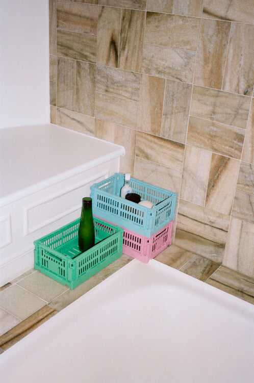 Colour Crate - Collapsible | Small | Various Colours | 100% Recycled Plastic | by HAY - Lifestory - HAY