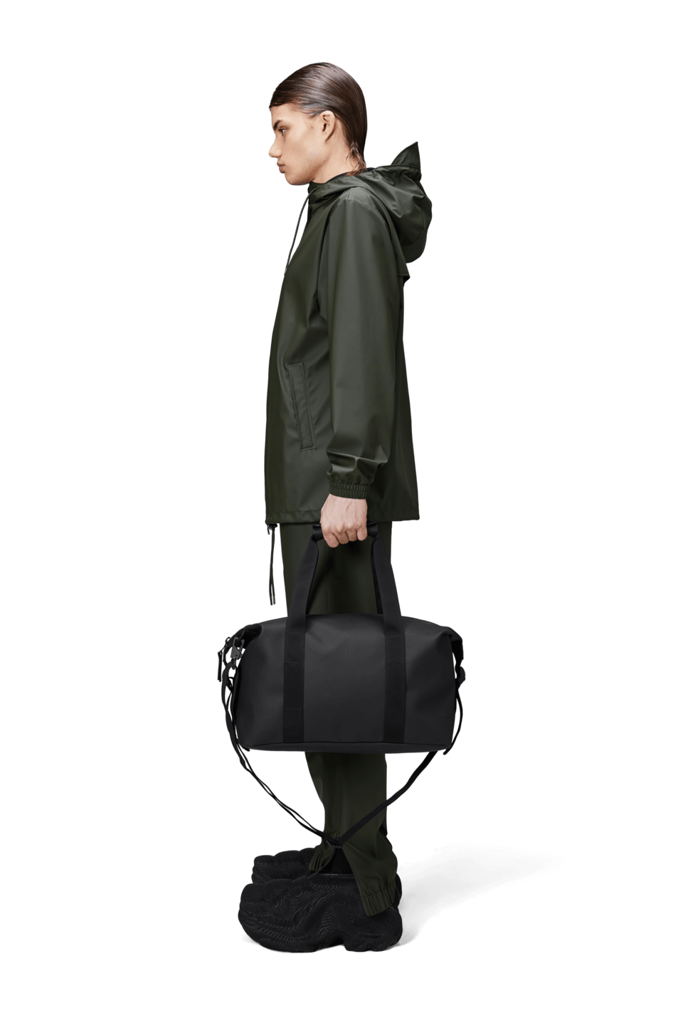 Hilo Weekend Bag Small | Black | Waterproof | by Rains - Lifestory