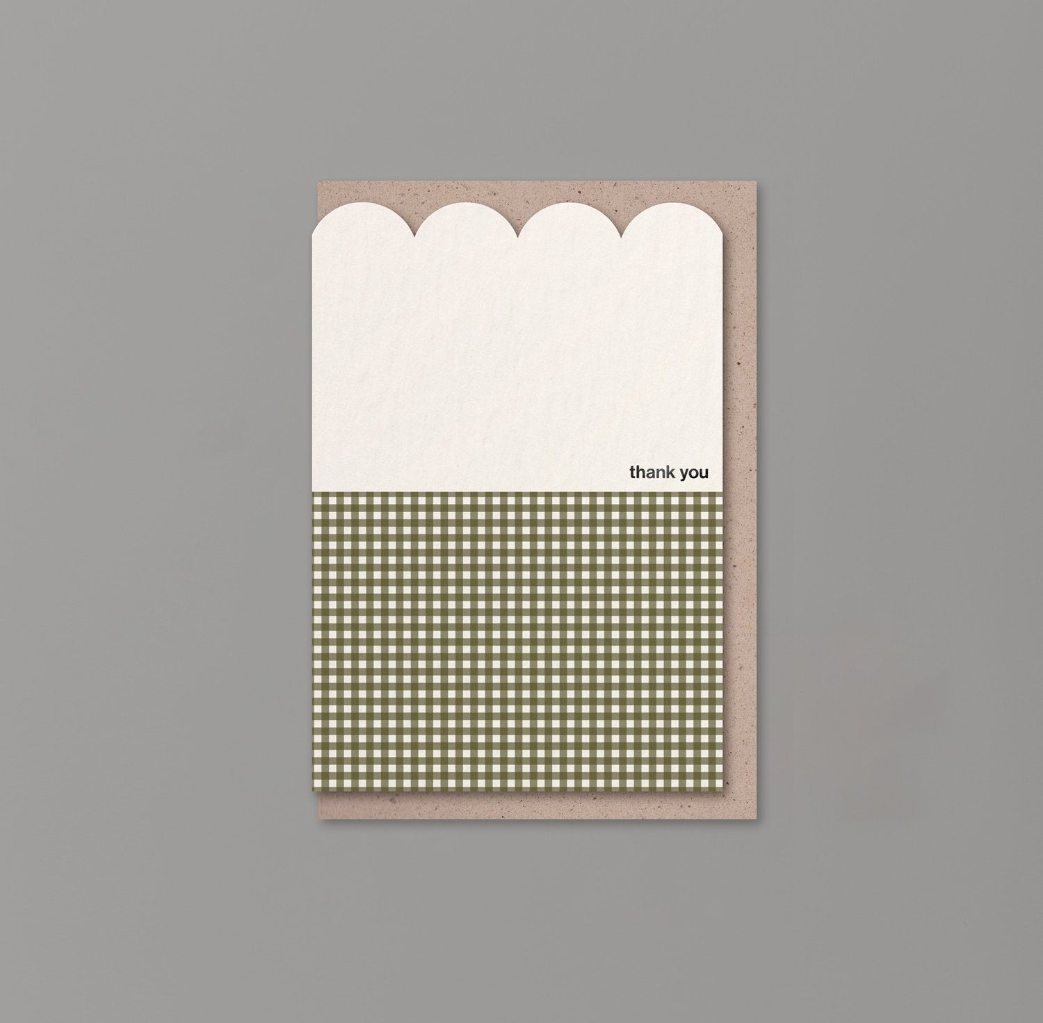 Thank You Card | Scallop & Foil | by Kinshipped - Lifestory - Kinshipped