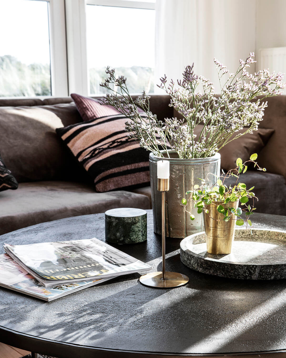 Candle Holder | Tall | Anit | Antique Brass | by House Doctor - Lifestory - House Doctor