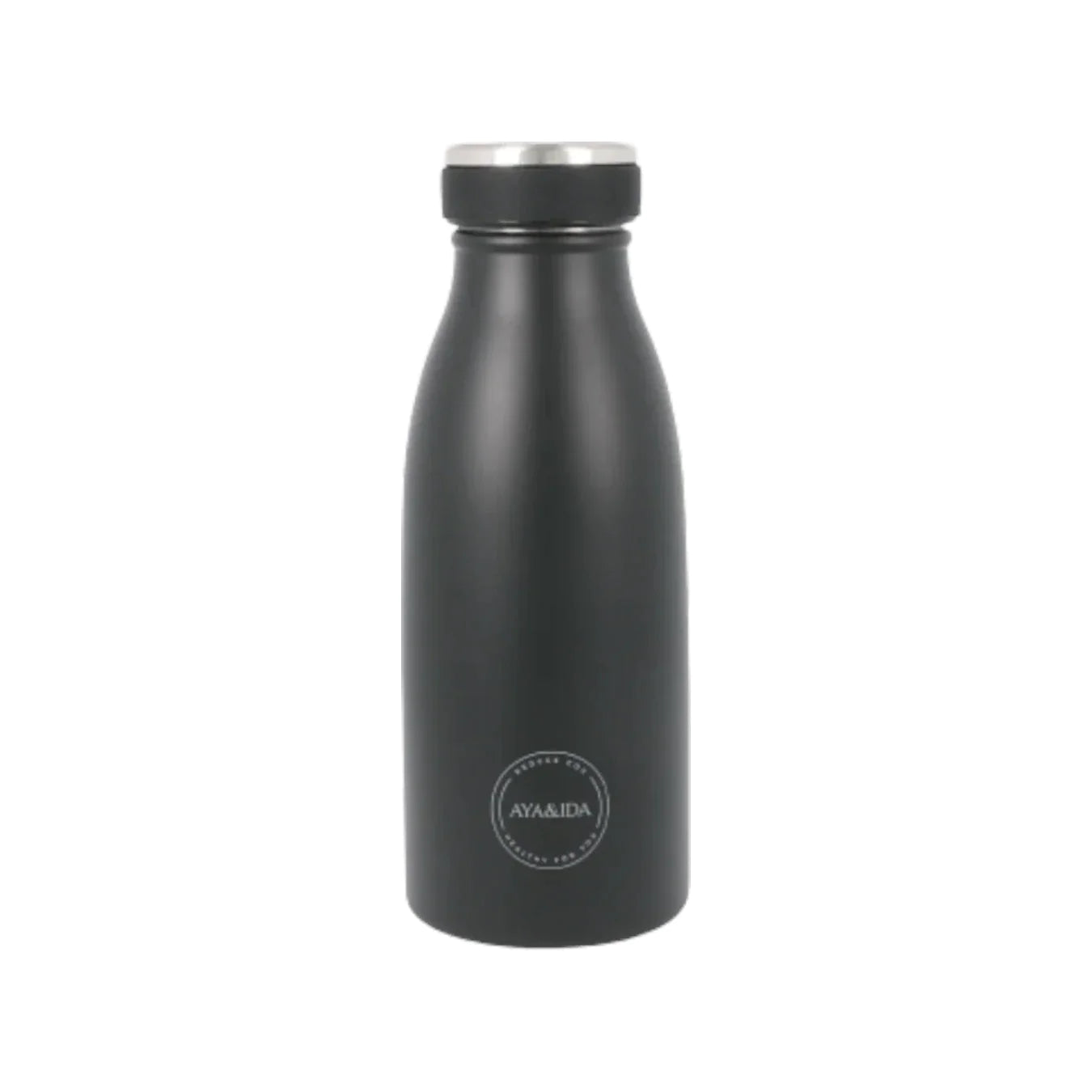 Aya & Ida Reusable bottle | 350ml | Hot or Cold | Matte Black | Sold at Lifestory