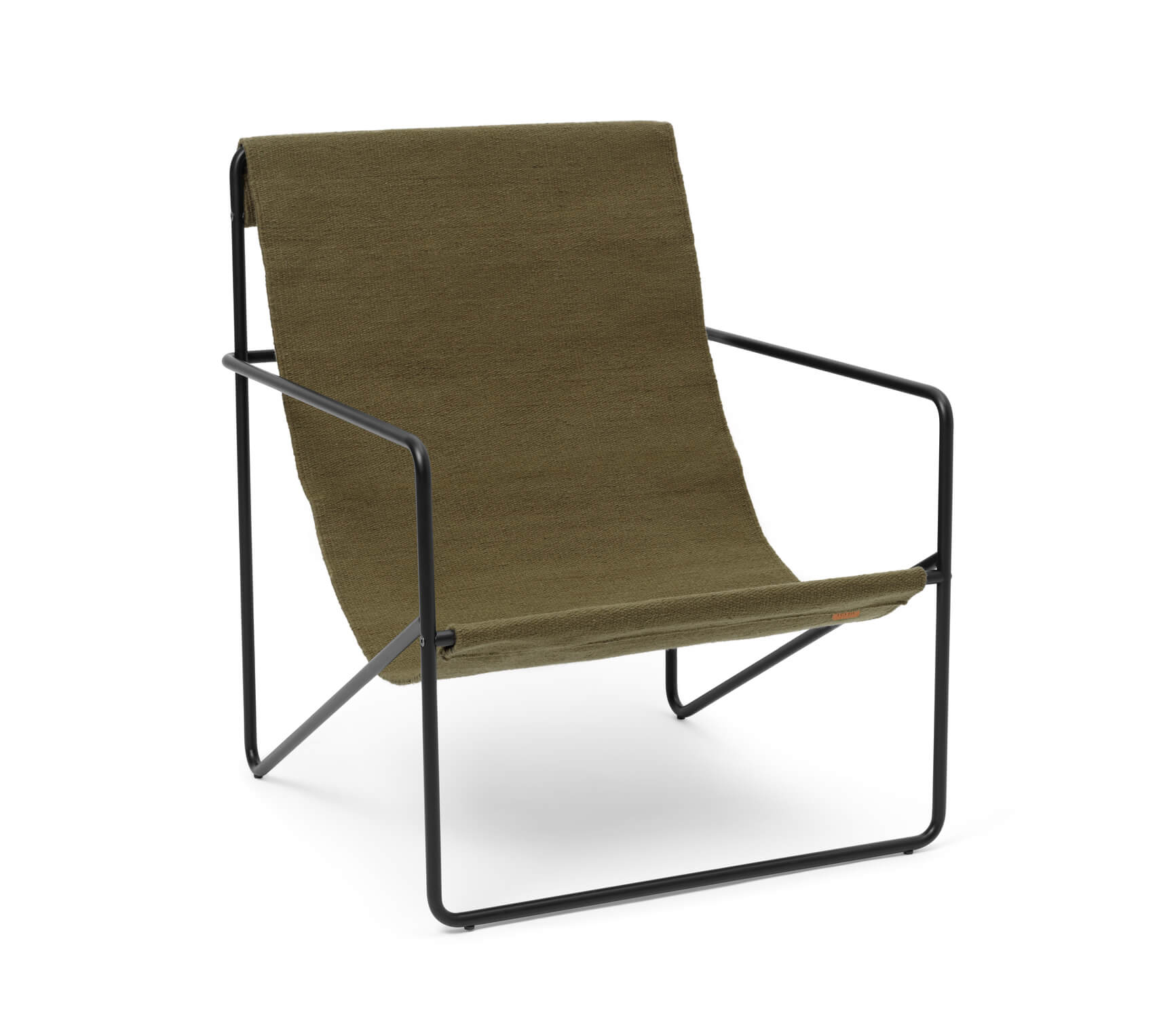 Desert Lounge Chair | Black Frame + Olive Fabric | by ferm Living - Lifestory - ferm Living
