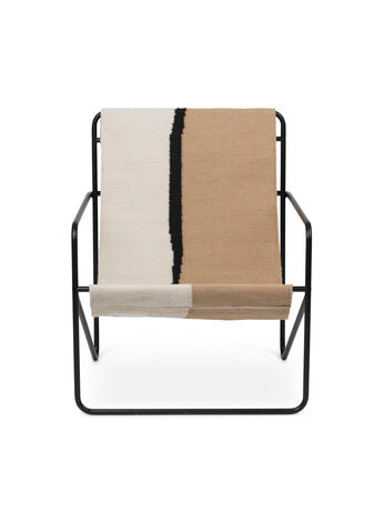 Desert Lounge Chair | Black Frame + Soil Fabric | by ferm Living - Lifestory - ferm Living