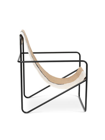 Desert Lounge Chair | Black Frame + Soil Fabric | by ferm Living - Lifestory - ferm Living