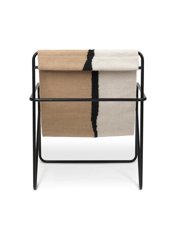 Desert Lounge Chair | Black Frame + Soil Fabric | by ferm Living - Lifestory - ferm Living