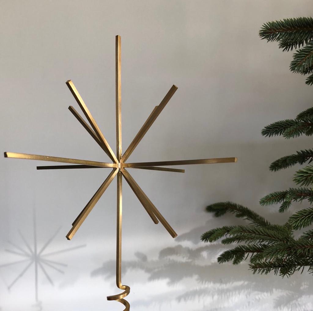 Brass Christmas Tree Top Star | by ferm Living - Lifestory - ferm Living