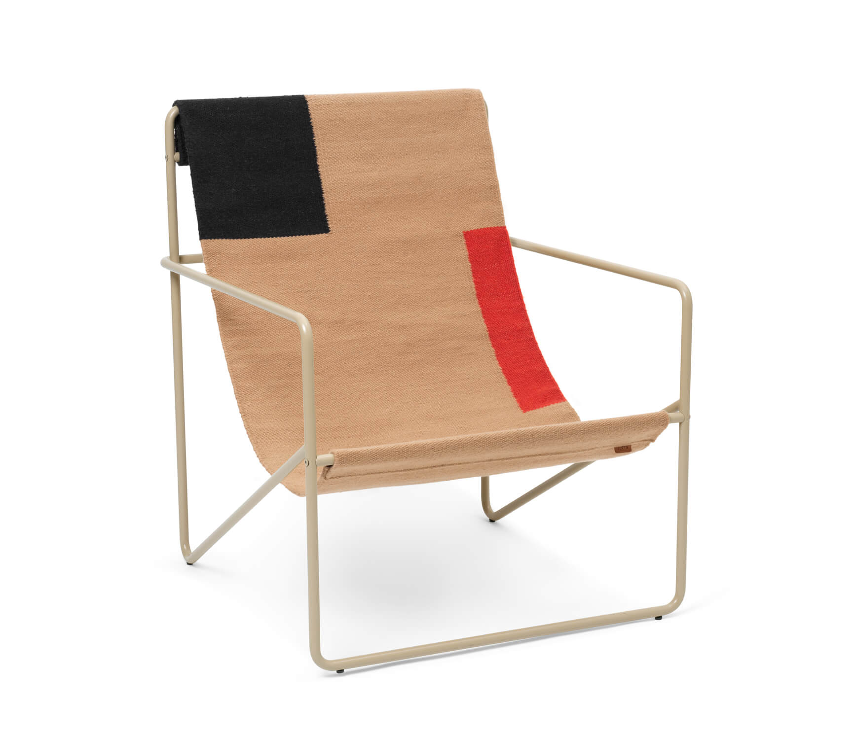 Desert Lounge Chair | Cashmere Frame + Block Fabric | by ferm Living - Lifestory - ferm Living