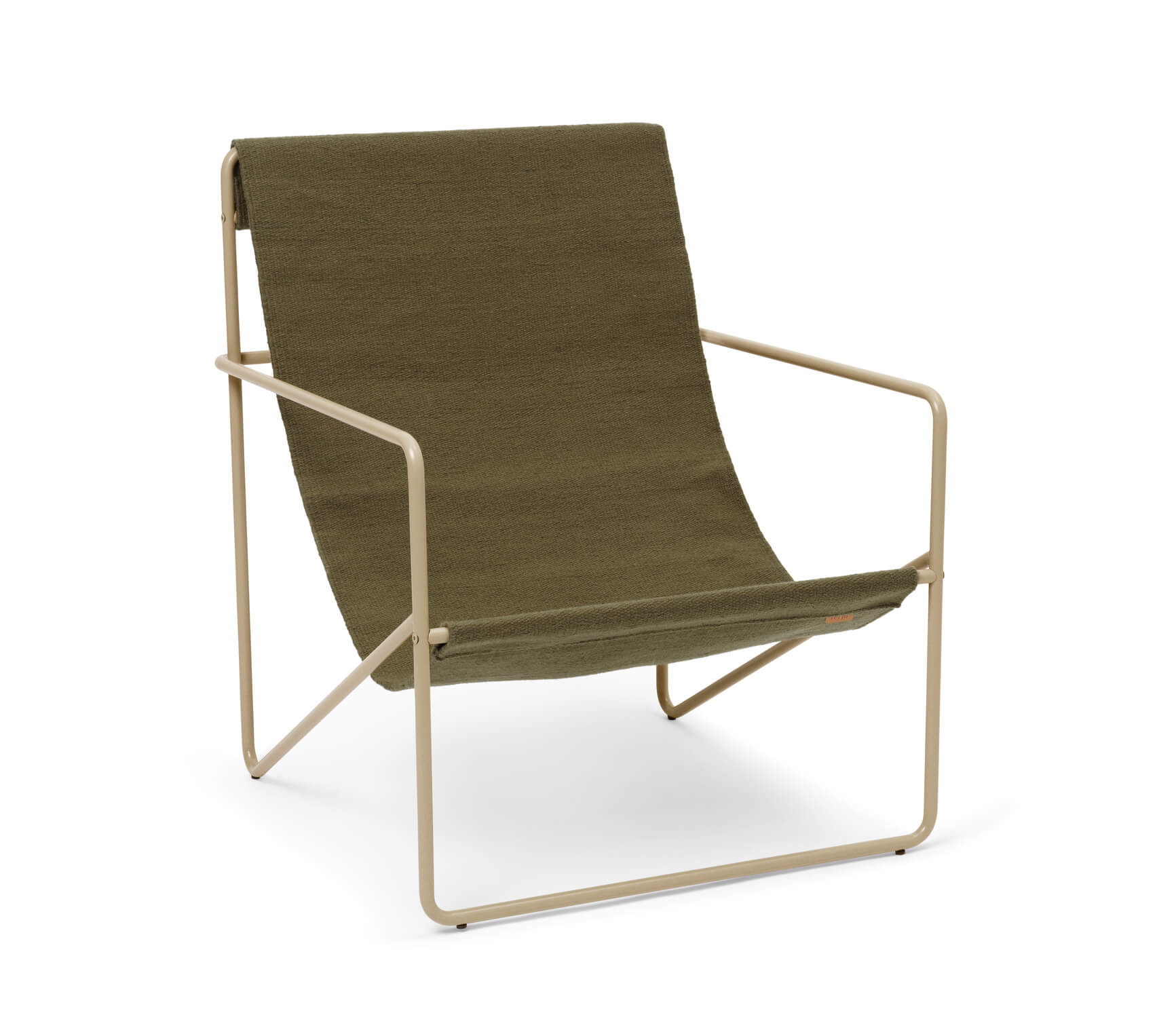 Desert Lounge Chair | Cashmere Frame + Olive Fabric | by ferm Living - Lifestory - ferm Living
