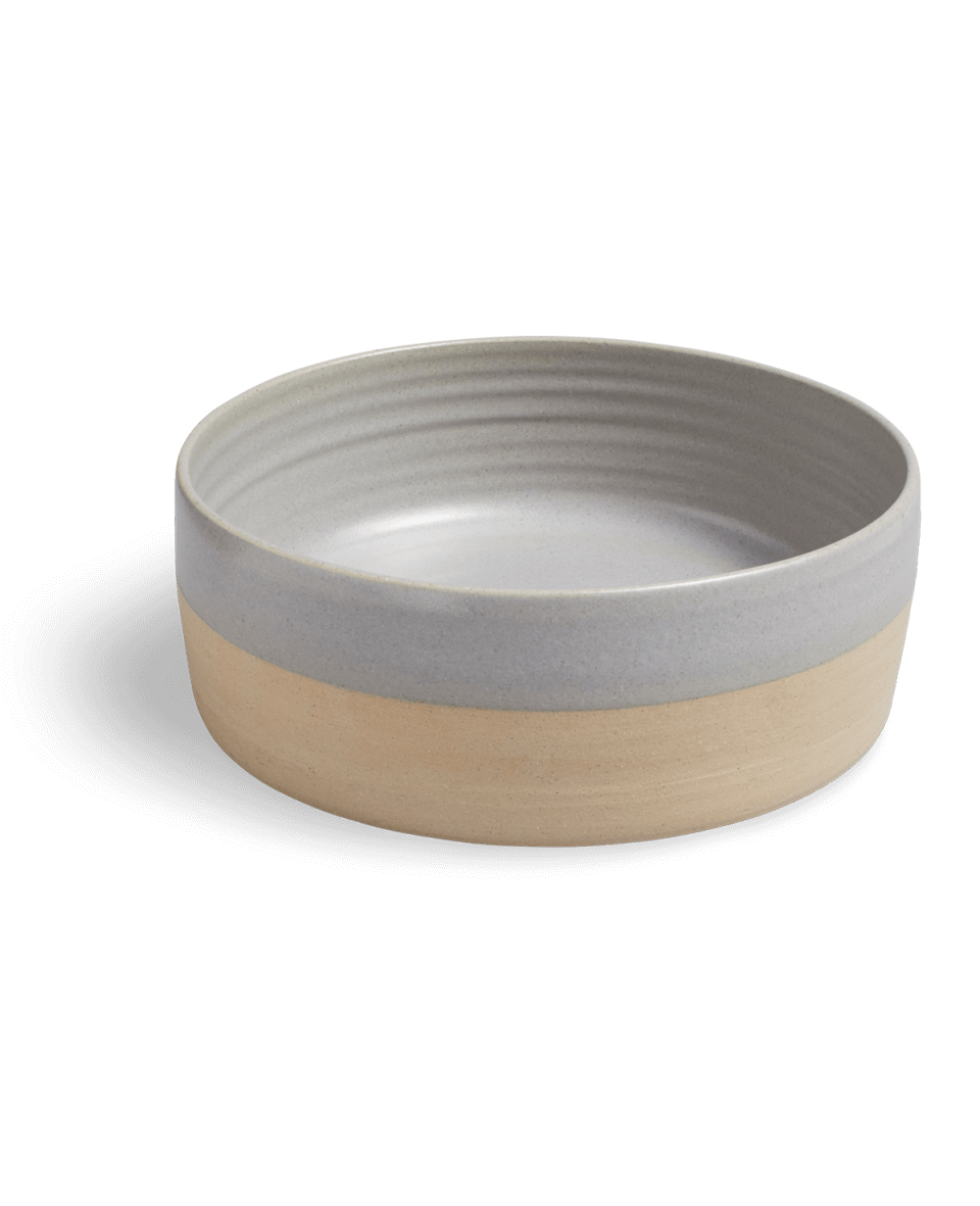 Ceramic Dog Food Bowl | Medium | Grey | by Pawness - Lifestory - Pawness