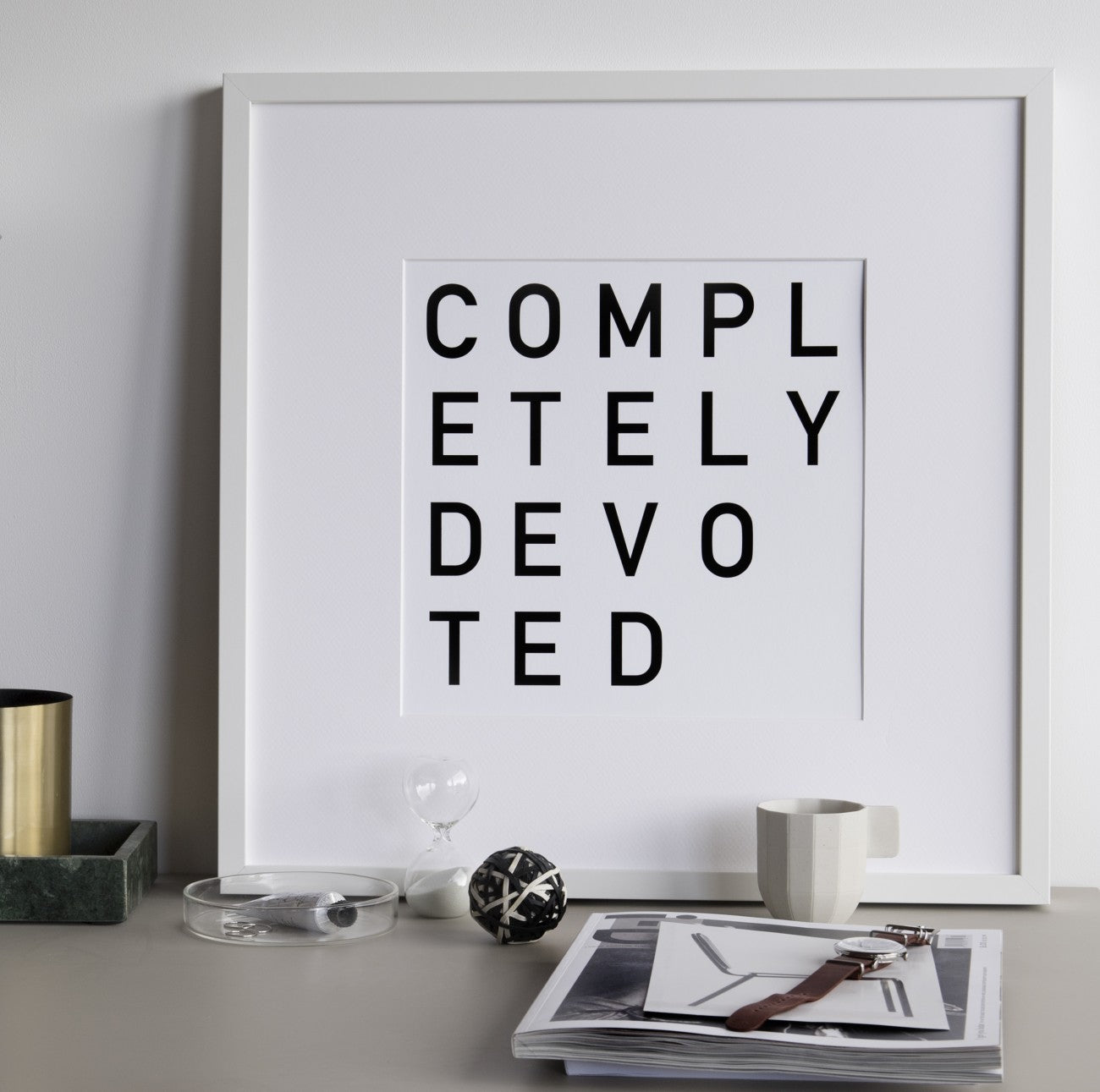 Completely Devoted print 30x30cm Unframed by SOOuK - Lifestory - SOOuK