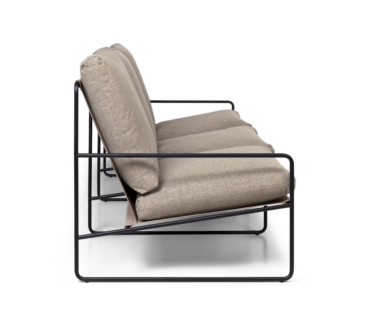 Desert 3-Seater Dolce Sofa | Black & Dark Sand | by ferm Living - Lifestory - ferm LIVING