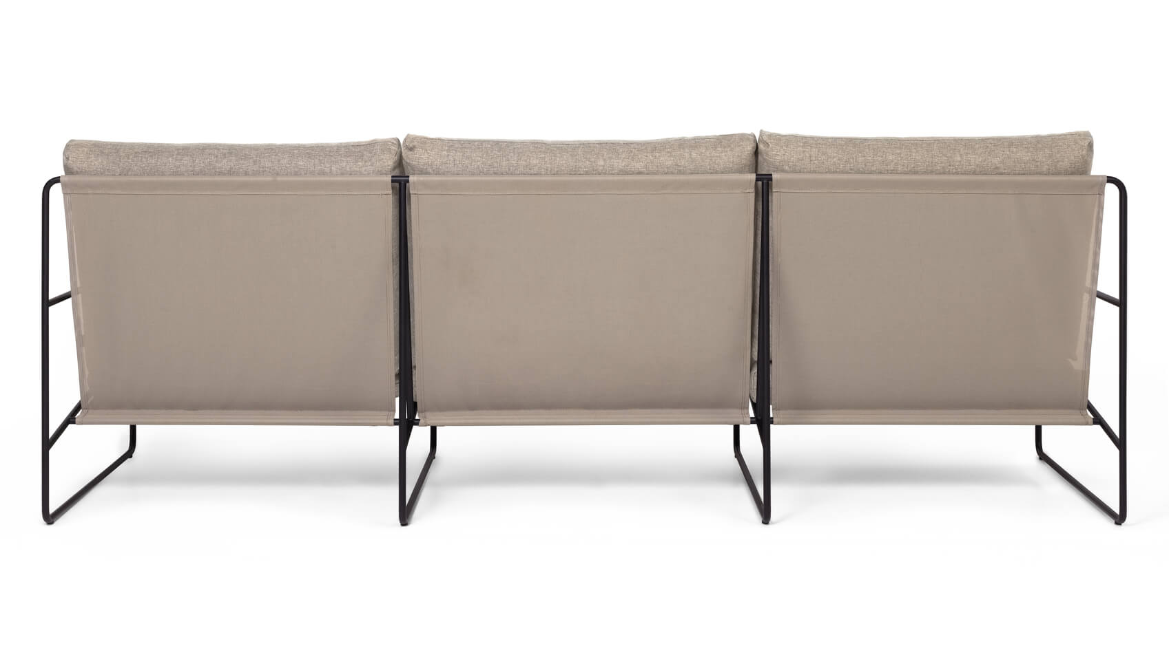 Desert 3-Seater Dolce Sofa | Black & Dark Sand | by ferm Living - Lifestory - ferm LIVING