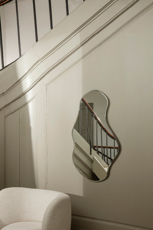 Pond Mirror Dark Chrome | Wall Mirror | Large - Lifestory - ferm LIVING