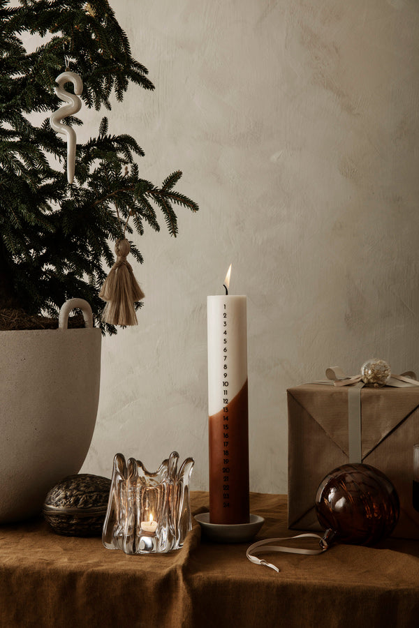 Doodle Ornaments | Set of 2 | Off-White Ceramic - Lifestory - ferm Living