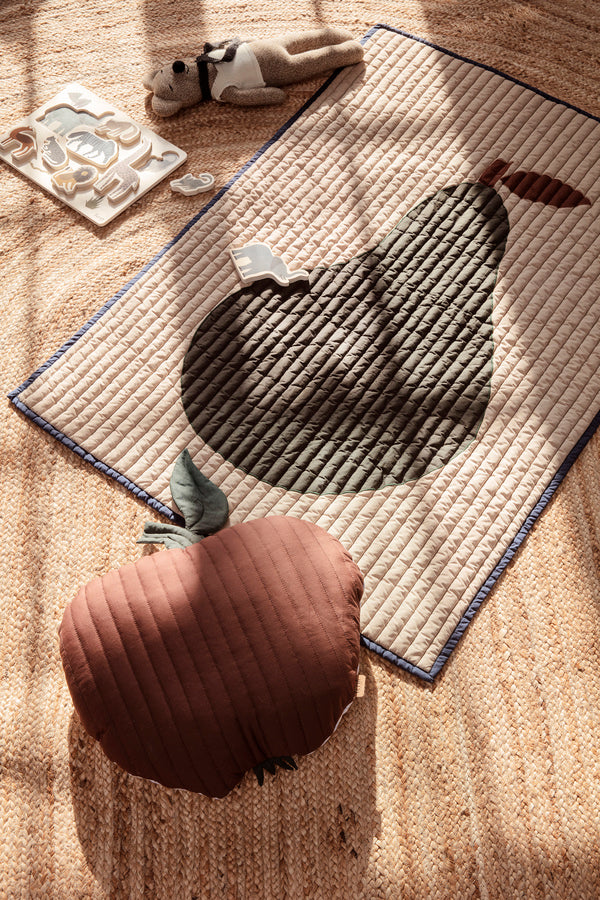 Pear Quilted Blanket | Sand | Ferm Living Kids - Lifestory - ferm LIVING