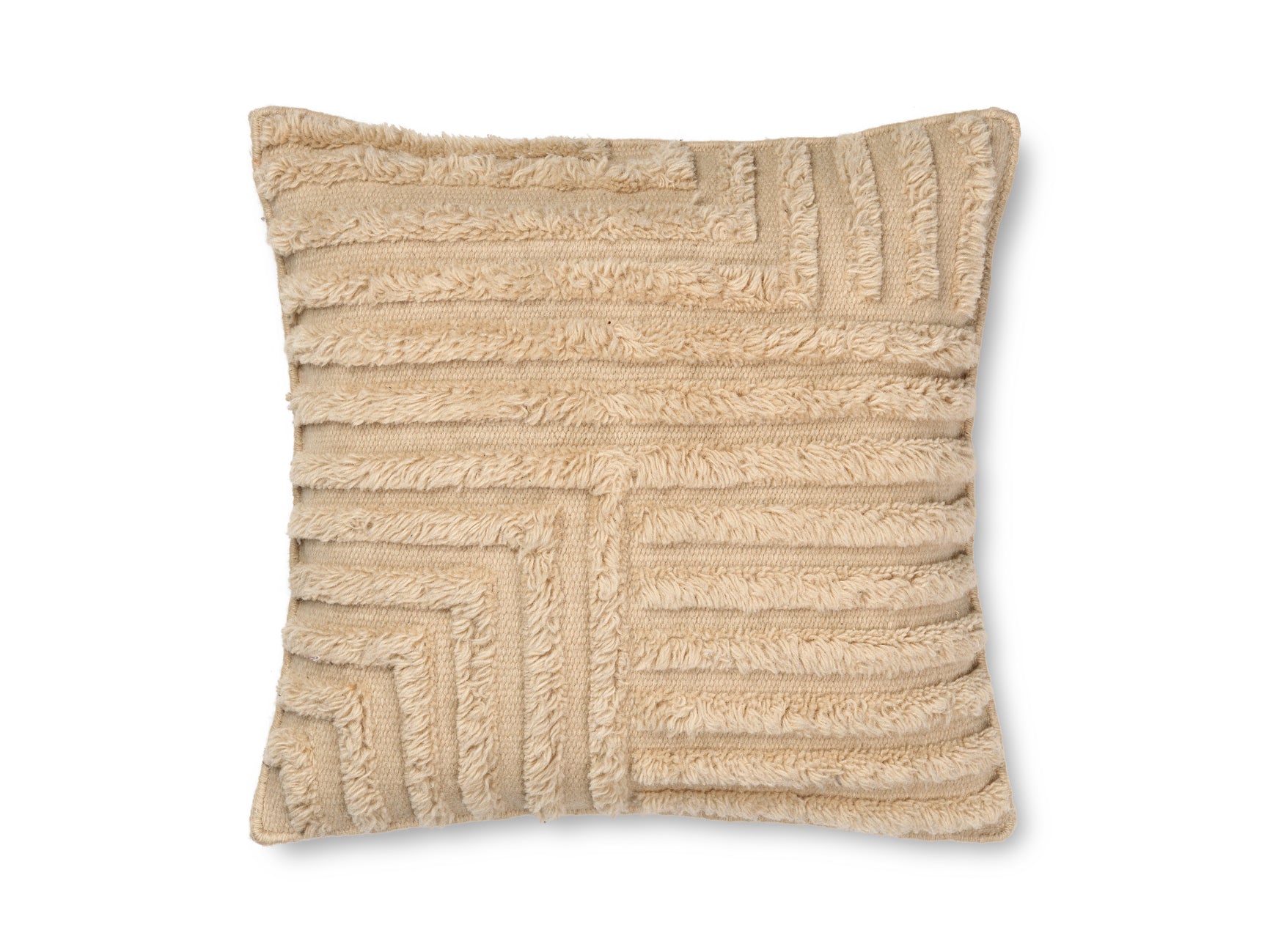 Crease Wool Cushion | Light Sand | by ferm Living - Lifestory - ferm LIVING