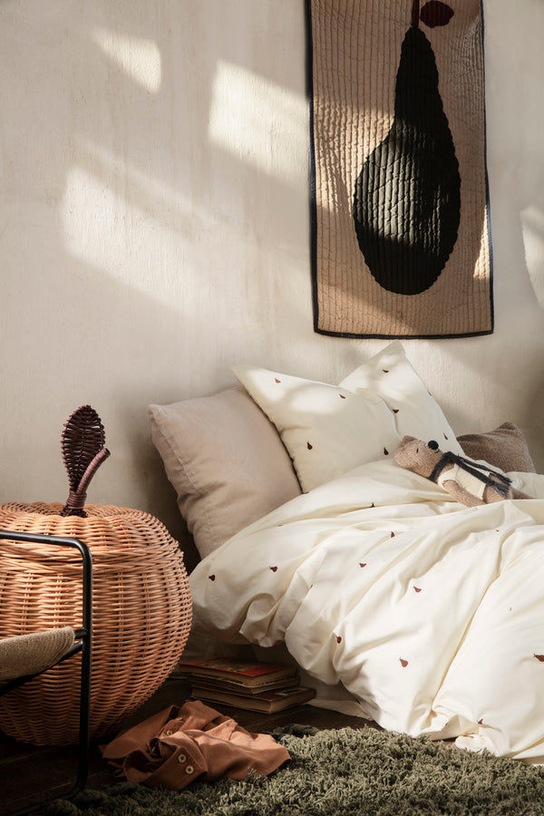 Pear Quilted Blanket | Sand | Ferm Living Kids - Lifestory - ferm LIVING