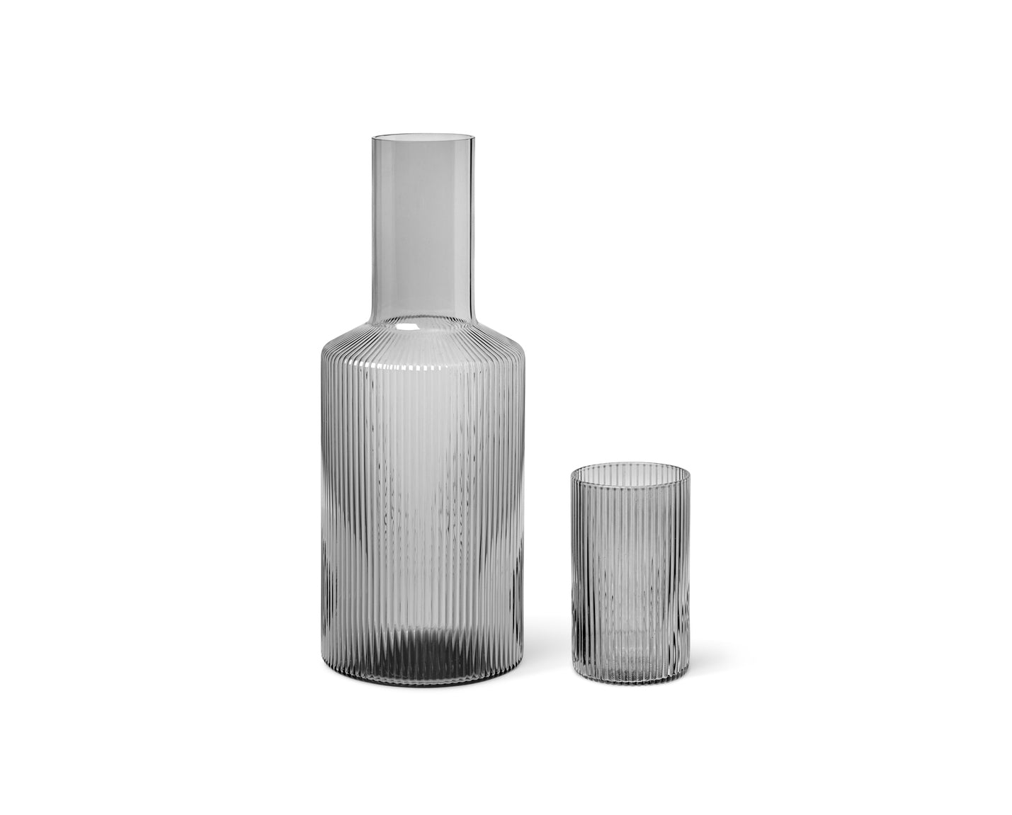 Lid for Ripple Carafe | Smoked Grey | Glass - Lifestory - ferm Living