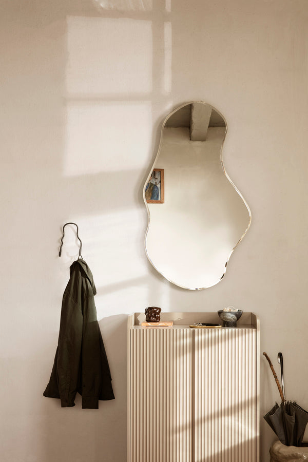 Pond Mirror Dark Chrome | Wall Mirror | Large - Lifestory - ferm LIVING