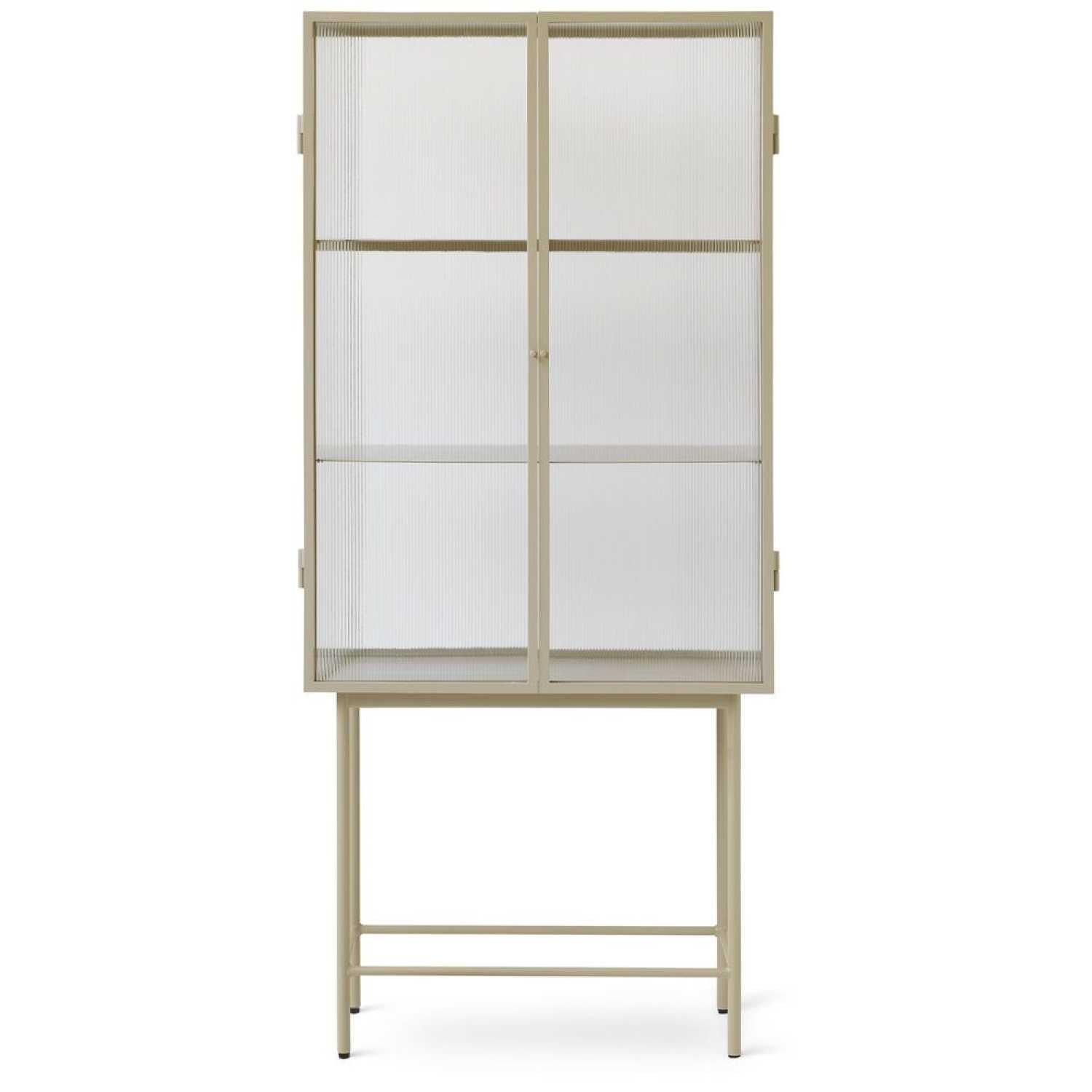 Glass Cabinet | The Haze Reeded Glass Vitrine - Lifestory - ferm Living