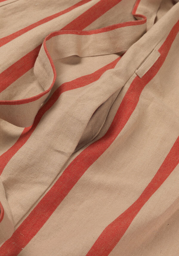 Field Robe | Camel with Red | Unisex | Linen - Cotton | by ferm Living - Lifestory - ferm LIVING