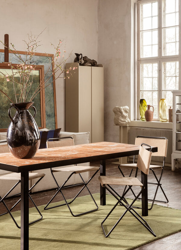 Flod Dining Table | Terracotta & Black | by ferm Living - Lifestory - ferm LIVING