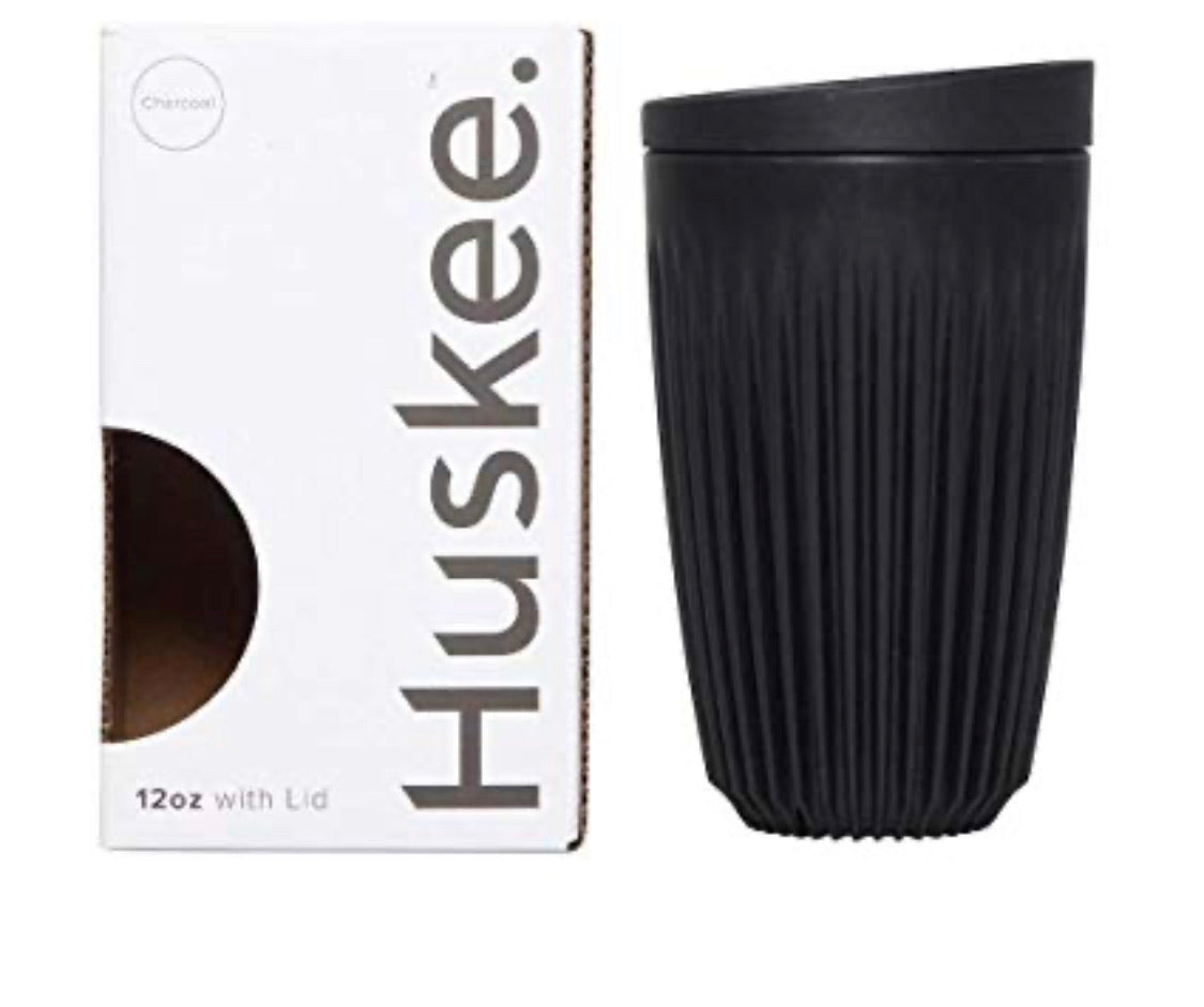 Huskee Reusable Cup and Lid - 12oz Charcoal - Lifestory - Huskee Cups