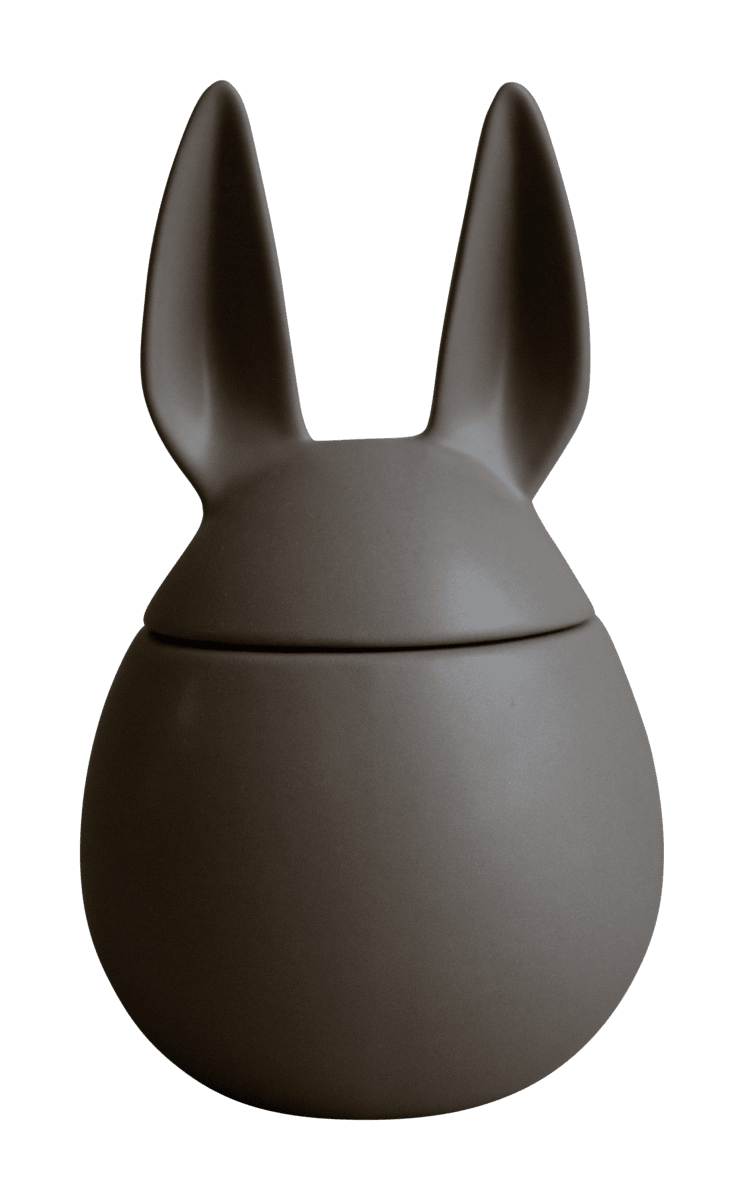 Eating Rabbit | Large Lidded Bowl | Dust | by DBKD - Lifestory - DBKD