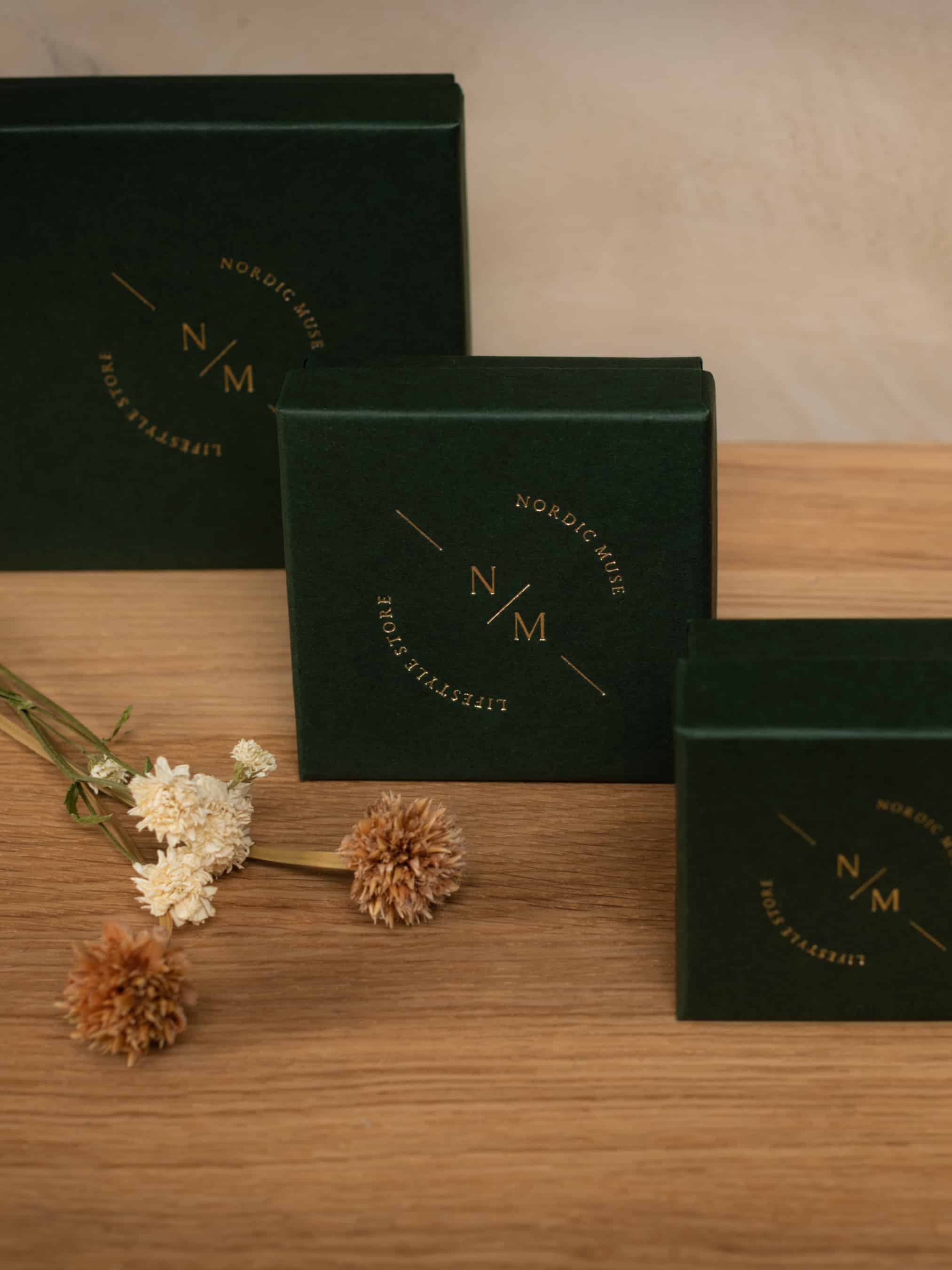 Gold Ridge Twist Hoop Earrings | Waterproof | Gift Boxed | by Nordic Muse - Lifestory - Nordic Muse