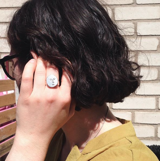 Moon Face Ring | Sterling Silver - Lifestory