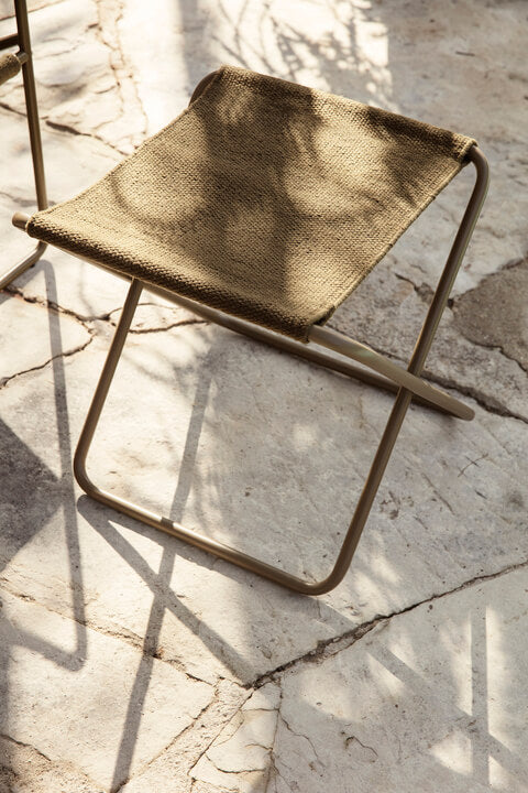 Desert Stool | Folding Olive Frame + Olive Fabric | by ferm Living - Lifestory - ferm LIVING