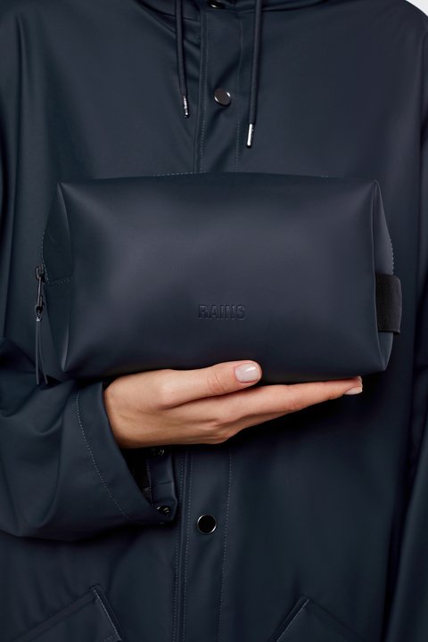 Waterproof Wash Bag | Small | Navy | by Rains - Lifestory