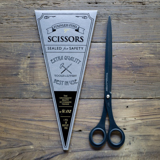 Scissors Black (9 inch) by Tools to Liveby - Lifestory - Tools to Liveby