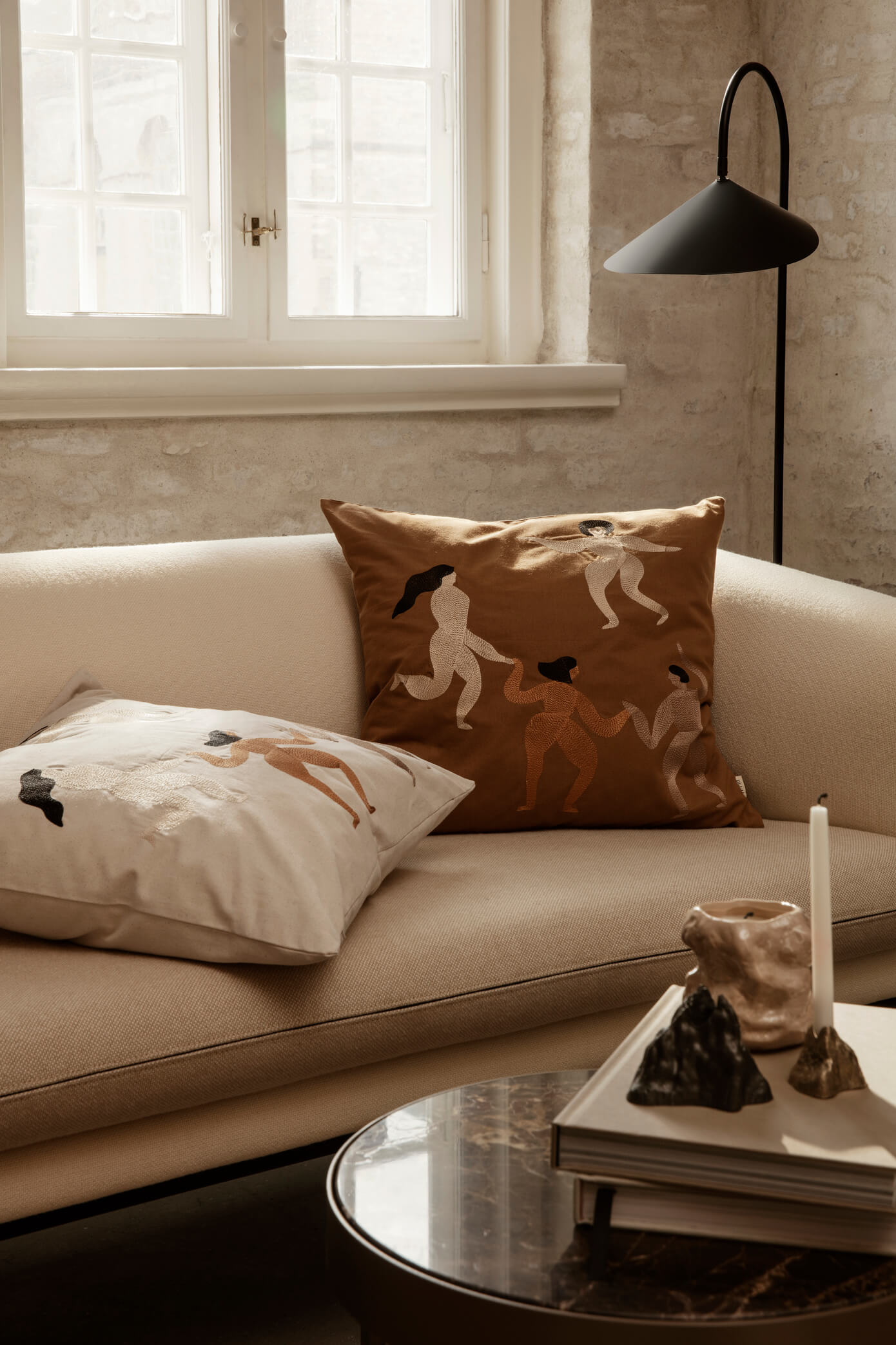 Turn Sofa | 3 Seater | Bouclé Fabric | Various Colours | by ferm Living - Lifestory - ferm Living