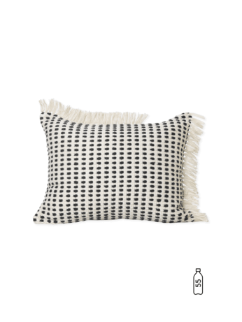 Way Cushion | Off-white / Blue | Recycled Fabric | by ferm LIVING - Lifestory - ferm LIVING
