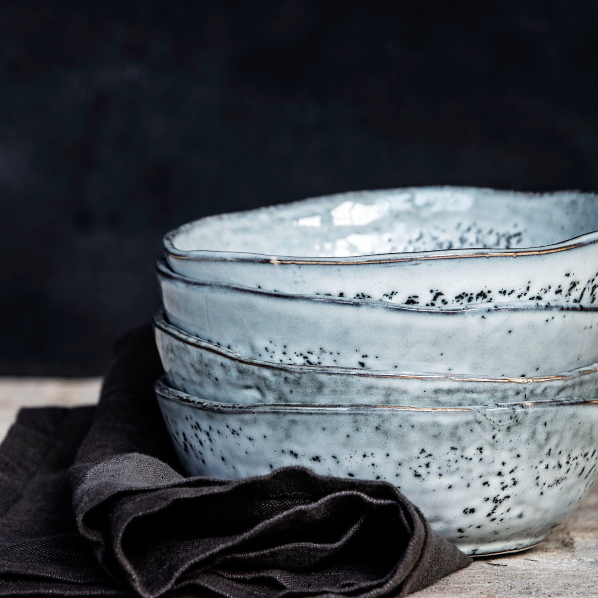 Bowl, rustic, grey, 14cm by House Doctor - Lifestory - House Doctor