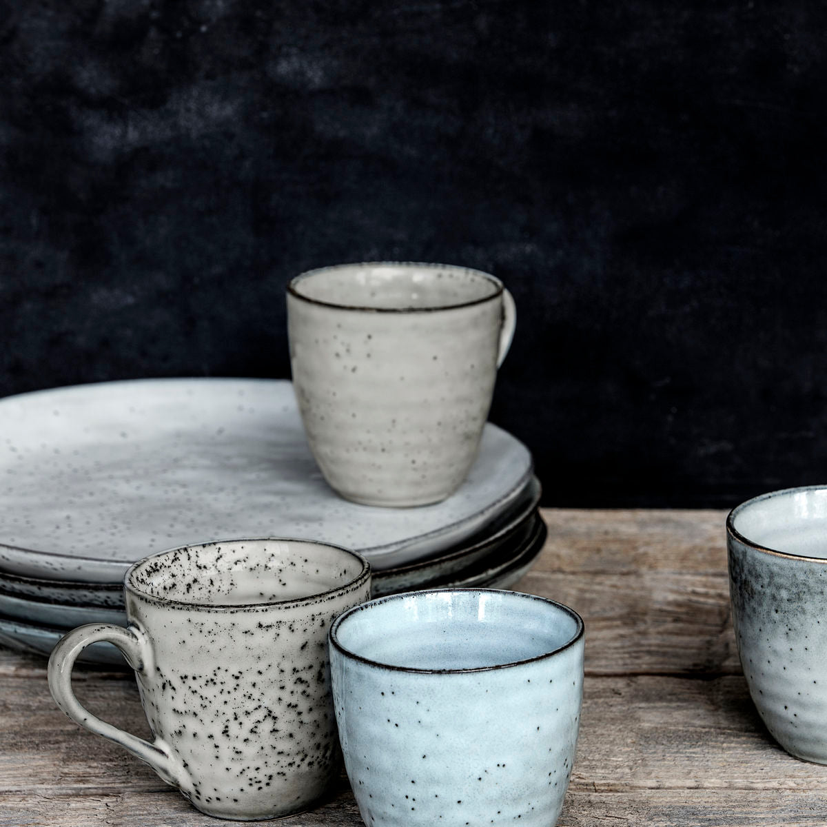 Mug | Rustic | Grey/Blue | by House Doctor - Lifestory - House Doctor