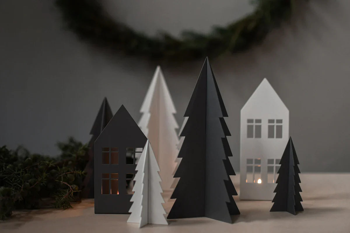 Christmas ornaments at Lifestory - A display of Christmas House and tree ornaments